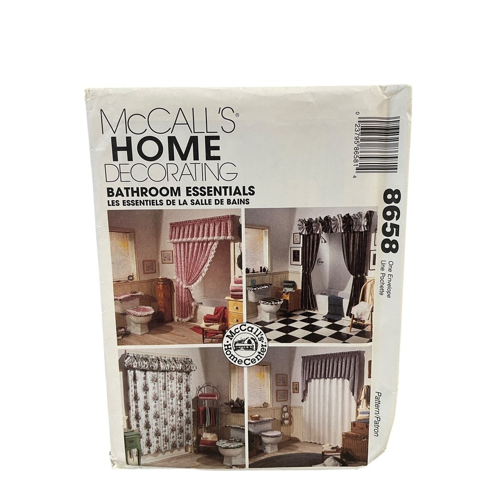 McCall's 8658 Bathroom Essentials Home Decorating Pattern Uncut